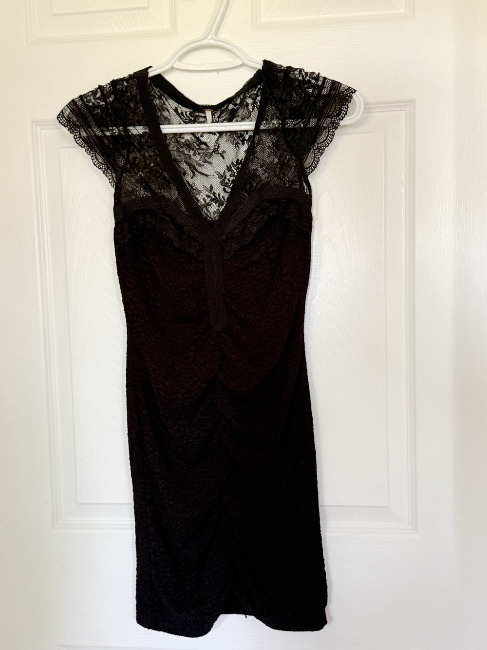 Free People Black Lace Mini Dress